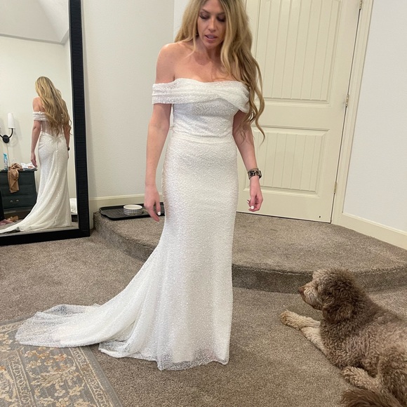 Beaded wedding dress - Picture 4 of 4